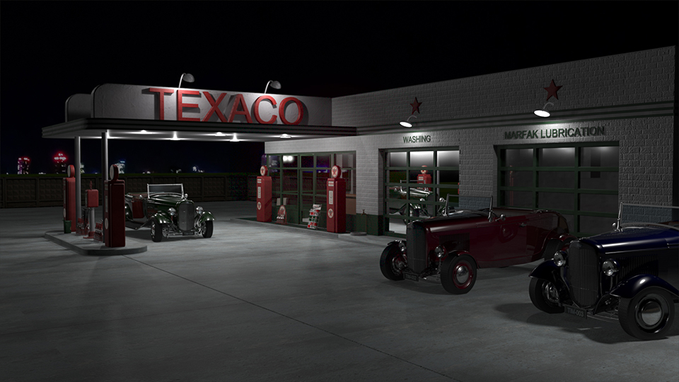 Gas Station 3D model