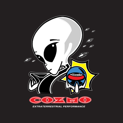 cozmo alien head t-shirt graphic